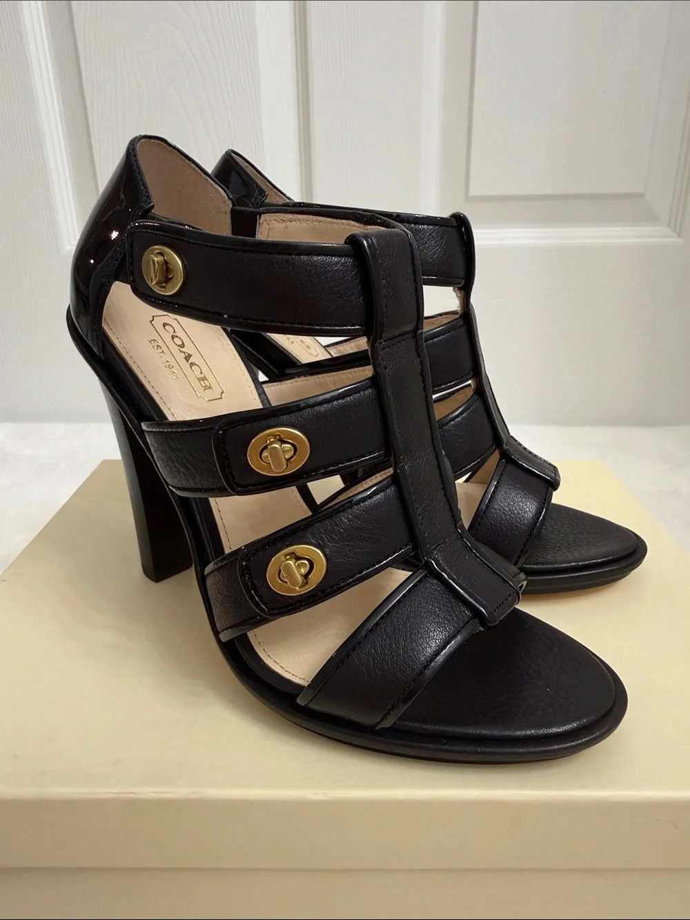 Coach Tamara’s Pebble Grain Sandals